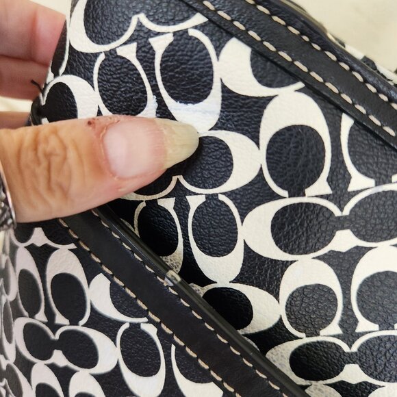 Coach Chelsea Heritage Stripe Signature Handbag Tote Purse - Picture 14 of 14